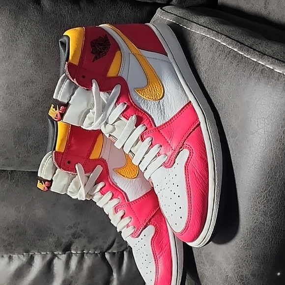 Nike Air Jordan 1 Fusion Red Size 10 - Picture 1 of 9